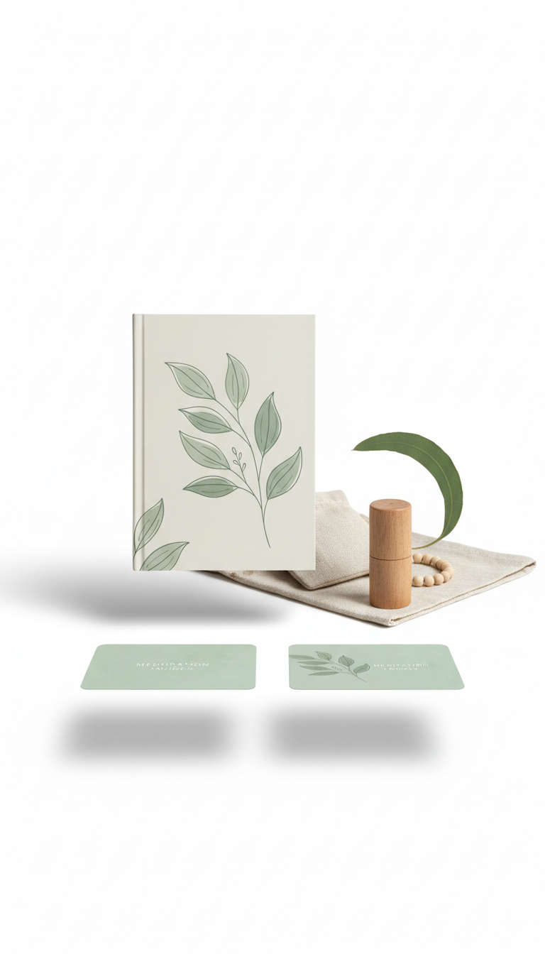 Meditation Journal with Botanical Cover
